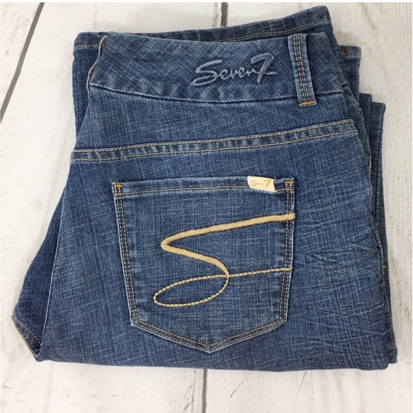 Seven7 Denim - Seven7 LUXE Thalia High Rise Wide Leg Jeans sz 16